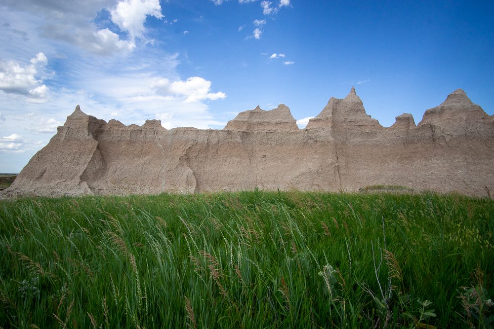 Badlands Rocks and Prairie