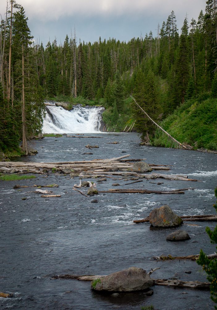 Lewis Falls in Yellowstone National Park