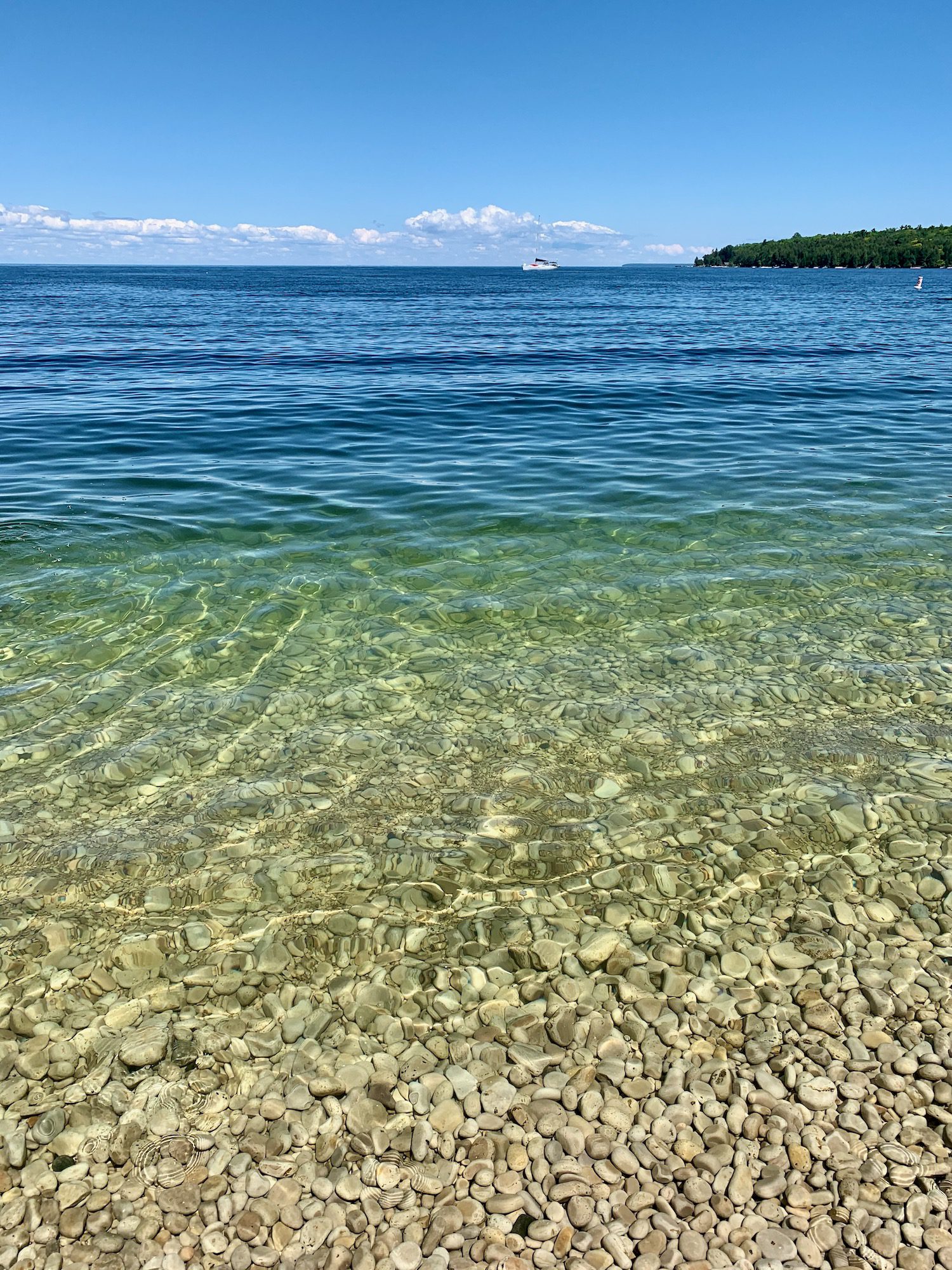 Clear water at schoolhouse beach