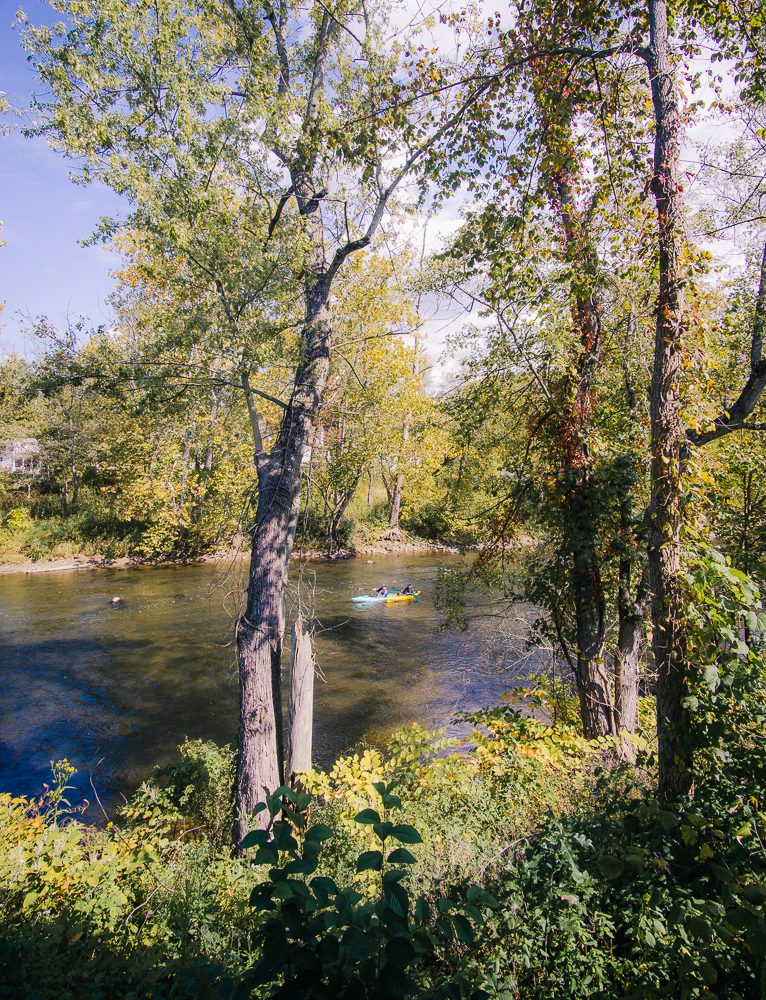 Kayakers on Cuyahoga River