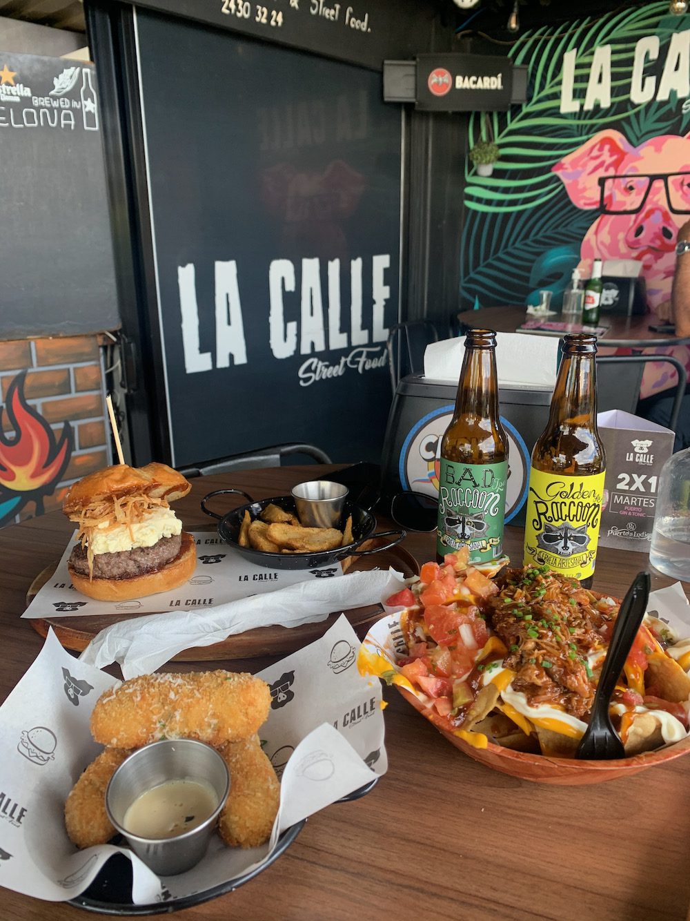 Burgers and beer at Costa Rican restaurant