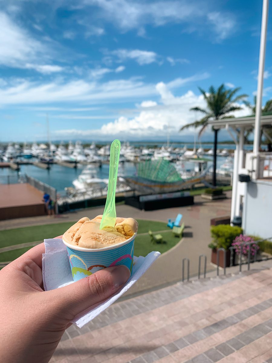 gelato at Manuel Antonio marina