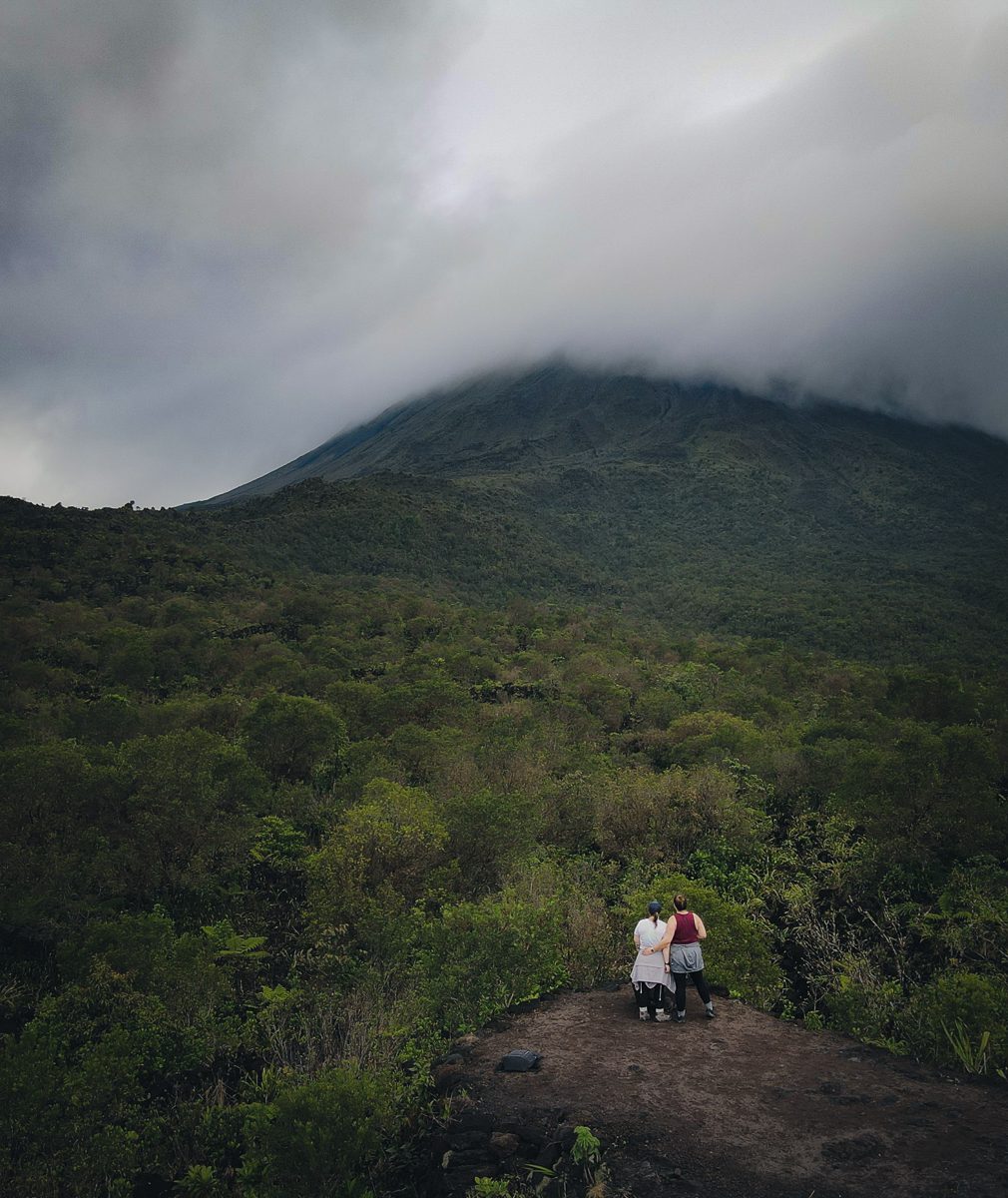 View of Arenal volcano from 1968 hiking trail