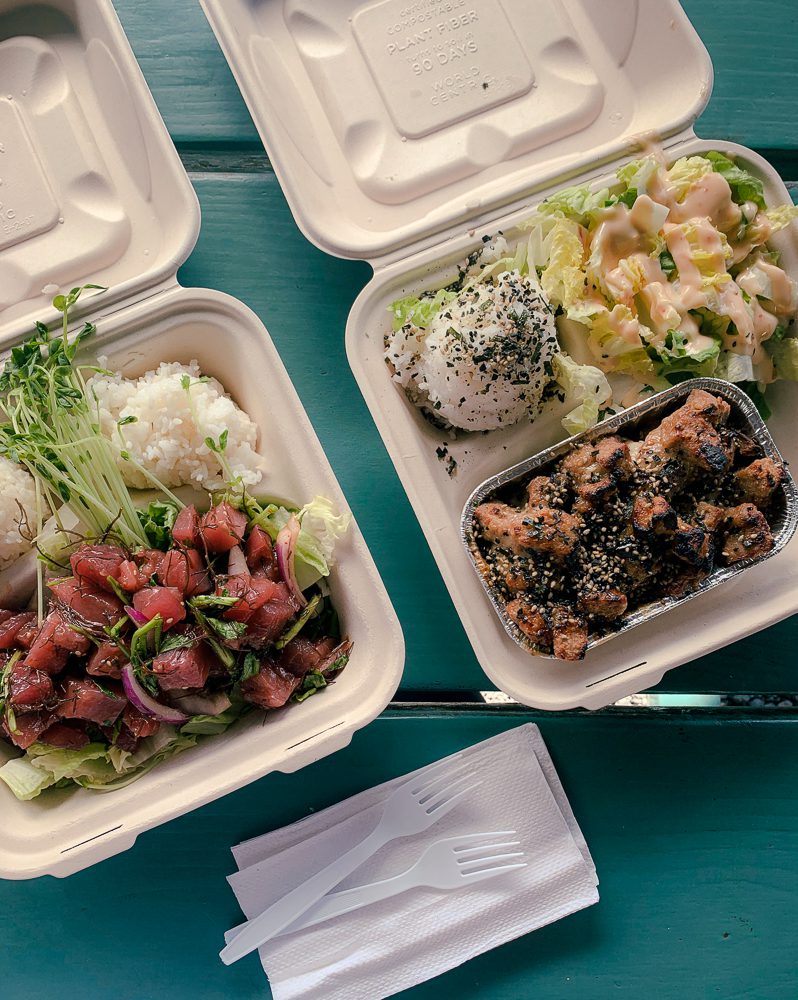 Poke food truck in Maui Hawaii