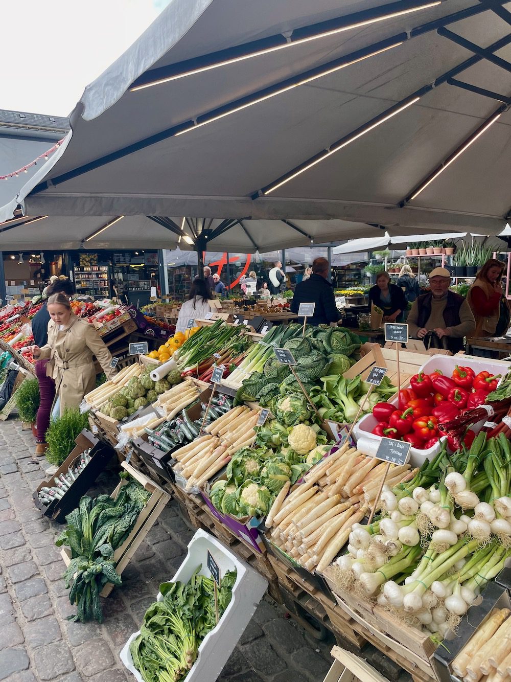 Torvehallerne veggie stand